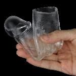 Насадка - Flawless Clear Penis Sleeve Add 1" Clear - мініатюра 9