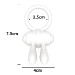 Ерекційне кільце - Power Clit Cockring Rabbit White - мініатюра 3