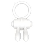Ерекційне кільце - Power Clit Cockring Rabbit White - мініатюра 6
