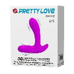 Масажер простати - Pretty Love Backie Prostate Stimulator Purple - мініатюра 2