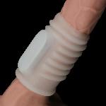 Насадка на член - Vibrating Spiral Knights Ring White - мініатюра 6