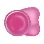 Фалоімітатор з мошонкою - Jelly Studs Crystal Dildo Medium 7" Pink - мініатюра 6