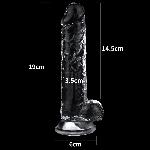 Фалоімітатор - Flawless Clear Dildo 7.5" Clear - мініатюра 5