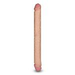 Двосторонній фалоімітатор - King-Sized Realistic Slim Ultra Double Dildo 17" - мініатюра 8