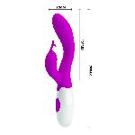Вібратор - Pretty Love Hyman Vibrator Purple - мініатюра 3