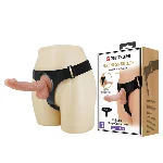 Страпон - Pretty Love Harness Briefs Kewin 7.2" - мініатюра 1