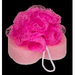 Губка для ванни Bath Sponge Heart, 12 см - мініатюра 3