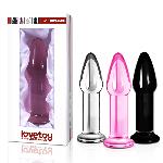 Анальна пробка - Glass Romance 5" Black - мініатюра 2