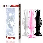 Анальна пробка - Glass Romance 4.5" Black - мініатюра 2