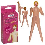 Надувна міні лялька Mini Blow Up Doll Mini Blonde, 66 см - мініатюра 1
