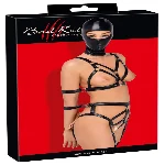 Боді з маскою - 2480492 Bad Kitty Strap+Mask Set, black XS - мініатюра 1