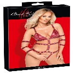 Боді - 2480514 Bad Kitty Strap Body, red M - мініатюра 1