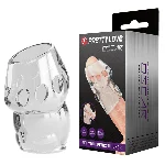 Насадка на член - Pretty Love Oskar Penis Thicker Transparent - мініатюра 1