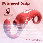 Вібратор - Merfi, 10 Vibration Functions, 10 Frequency Tongue Licking USB - мініатюра 6