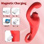 Вібратор - Merfi, 10 Vibration Functions, 10 Frequency Tongue Licking USB - мініатюра 7
