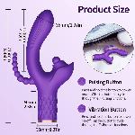 Вібратор - Patty, 7 Vibration Functions, 7 Ball Tapping, USB - мініатюра 6