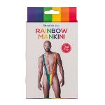 Чоловічі стрінги - Rainbow Mankini One Size - мініатюра 3