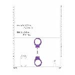 Наручники - Ouch! Beginner's Handcuffs Purple - мініатюра 2
