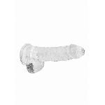 Фалоімітатор - Realrock Dildo 6" Transparent - мініатюра 4