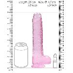 Фалоімітатор - Realrock Dildo 9" Pink - мініатюра 2