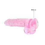 Фалоімітатор - Realrock Dildo 9" Pink - мініатюра 3