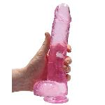 Фалоімітатор - Realrock Dildo 9" Pink - мініатюра 5