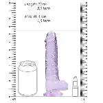 Фалоімітатор - Realrock Dildo 8" Purple - мініатюра 2