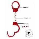Наручники - Ouch! Beginner's Handcuffs Red - мініатюра 4