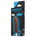Насадка на член - Brave Man Penis Sleeve Brown - мініатюра 6