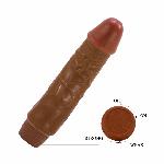 Вібратор - Barbara Jeff Vibrator 7,6" Brown - мініатюра 3