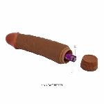 Вібратор - Barbara Jeff Vibrator 7,6" Brown - мініатюра 4