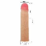 Насадка на член - Pretty Love Kylian Penis Extender +3" Flesh - мініатюра 5