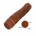 Вібратор - Barbara Bob Vibrator 8,8" Brown - мініатюра 6
