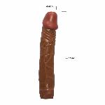 Вібратор - Barbara Bob Vibrator 8,8" Brown - мініатюра 8