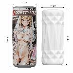 Мастурбатор - Pretty Love Pop-Top Can Masturbator White - мініатюра 8