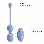 Вагінальні віброкульки - Pretty Love Willie Vibrating Kegel Balls Light Blue - мініатюра 2