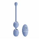 Вагінальні віброкульки - Pretty Love Willie Vibrating Kegel Balls Light Blue - мініатюра 3