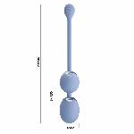 Вагінальні віброкульки - Pretty Love Willie Vibrating Kegel Balls Light Blue - мініатюра 6