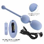 Вагінальні віброкульки - Pretty Love Willie Vibrating Kegel Balls Light Blue - мініатюра 8