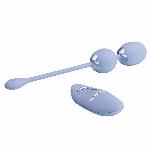 Вагінальні віброкульки - Pretty Love Willie Vibrating Kegel Balls Light Blue - мініатюра 9