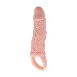 Насадка на член - Pretty Love Carson Vibrating Penis Sleeve Flesh - мініатюра 2