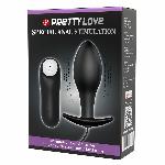 Анальна пробка - Pretty Love Special Anal Stimulation Vibrating Butt Plug Black - мініатюра 9