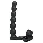Кільце-насадка для подвійного проникнення - Pretty Love Hercules Penis Sheath III Black - мініатюра 3