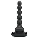 Кільце-насадка для подвійного проникнення - Pretty Love Hercules Penis Sheath III Black - мініатюра 5