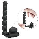 Кільце-насадка для подвійного проникнення - Pretty Love Hercules Penis Sheath III Black - мініатюра 7