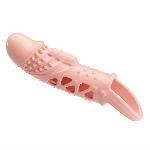 Насадка на член - Pretty Love Cecelia Vibrating Penis Sleeve Flesh - мініатюра 3