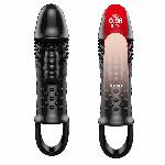 Насадка на член - Pretty Love Cecelia Vibrating Penis Sleeve Black - мініатюра 2