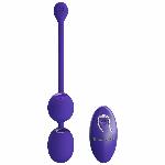 Вагінальні віброкульки - Pretty Love Willie Vibrating Kegel Balls Blue - мініатюра 3
