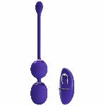 Вагінальні віброкульки - Pretty Love Willie Vibrating Kegel Balls Blue - мініатюра 4