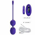 Вагінальні віброкульки - Pretty Love Willie Vibrating Kegel Balls Blue - мініатюра 10